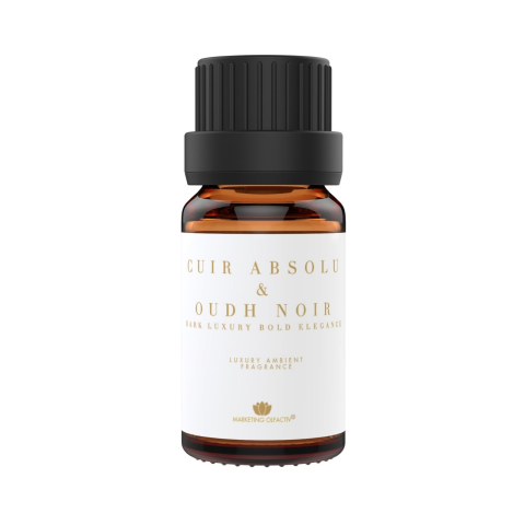 Professional ambient scents - Cuir Absolu & Oudh Noir – Professional Ambient Fragrance with Leather and Oud Notes, 10 ml