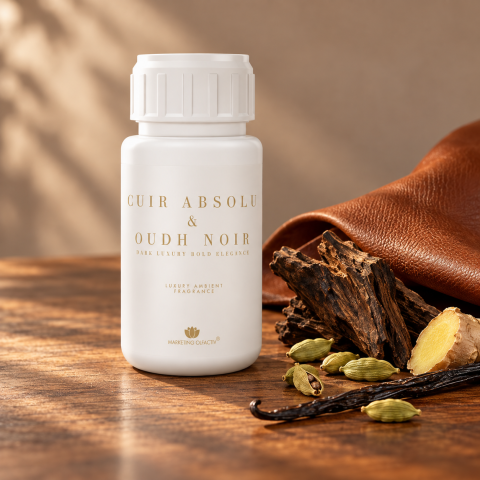Cuir Absolu & Oudh Noir – Parfum ambiental profesional cu note de piele și oud, 100 ml [1]