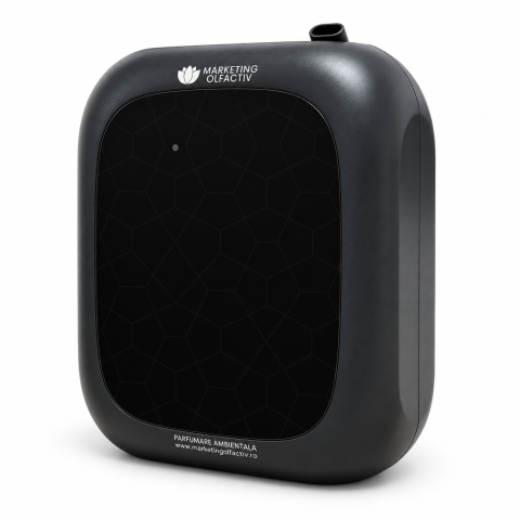 Difuzor profesional de parfum ambiental Nexo Pro Black – fără cablu, 3 baterii R20, Bluetooth, până la 300 m³ / 100 m² [1]