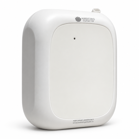 Difuzor profesional de parfum ambiental Nexo Pro White – fără cablu, 3 baterii R20, Bluetooth, până la 300 m³ / 100 m² [1]