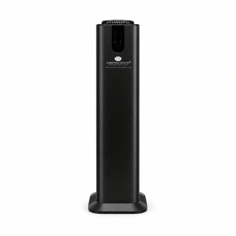 DIFUZOARE DE PARFUM PENTRU AFACERI - Explorer Tower Black – Difuzor profesional de parfum pentru spații mari, până la 5.000 m³ / 2.000 m², Bluetooth și rezervor de 800 ml