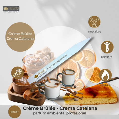 Scent samples - Crème Brûlée Ambient Fragrance - Sweetness and Gourmand Elegance