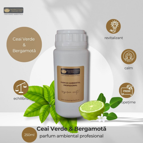 Parfum Ambiental Profesional Green Tea & Bergamot - Prospețime și Eleganță pentru Spații Comerciale și Acasă [1]