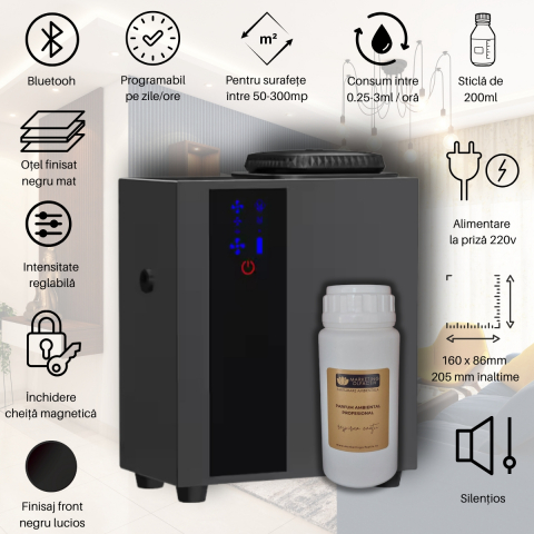 Diffuser + fragrance sets - Explorer S Black ambient fragrance set + perfume 250ml