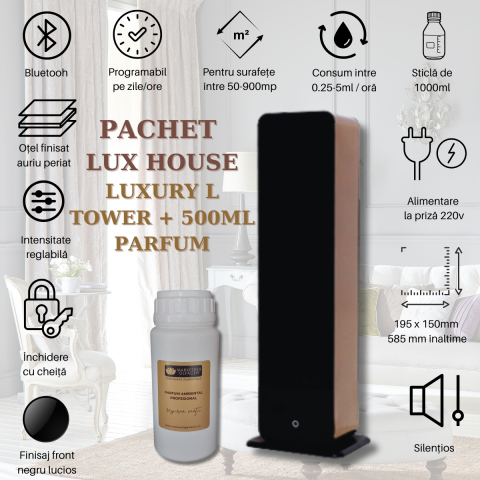 Set parfumare ambientală Luxury L Tower Gold + parfum 500ml [1]