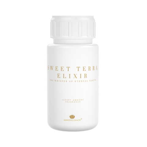 Professional ambient scents - Luxury ambient fragrance SWEET TERRA – ELIXIR, velvety aroma of caramel, patchouli and vetiver, depth and natural elegance
