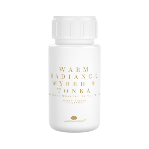 Professional ambient scents - Luxury ambient fragrance WARM RADIANCE – MYRRH & TONKA, warm, elegant and refined scent