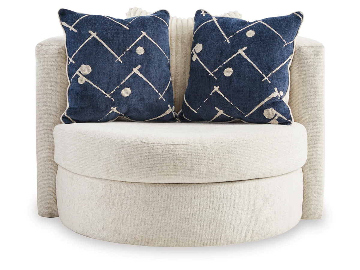 Set Canapele 3+2+1 Padova Fotoliu Rotativ Tapitat Stofa Ivory [6]