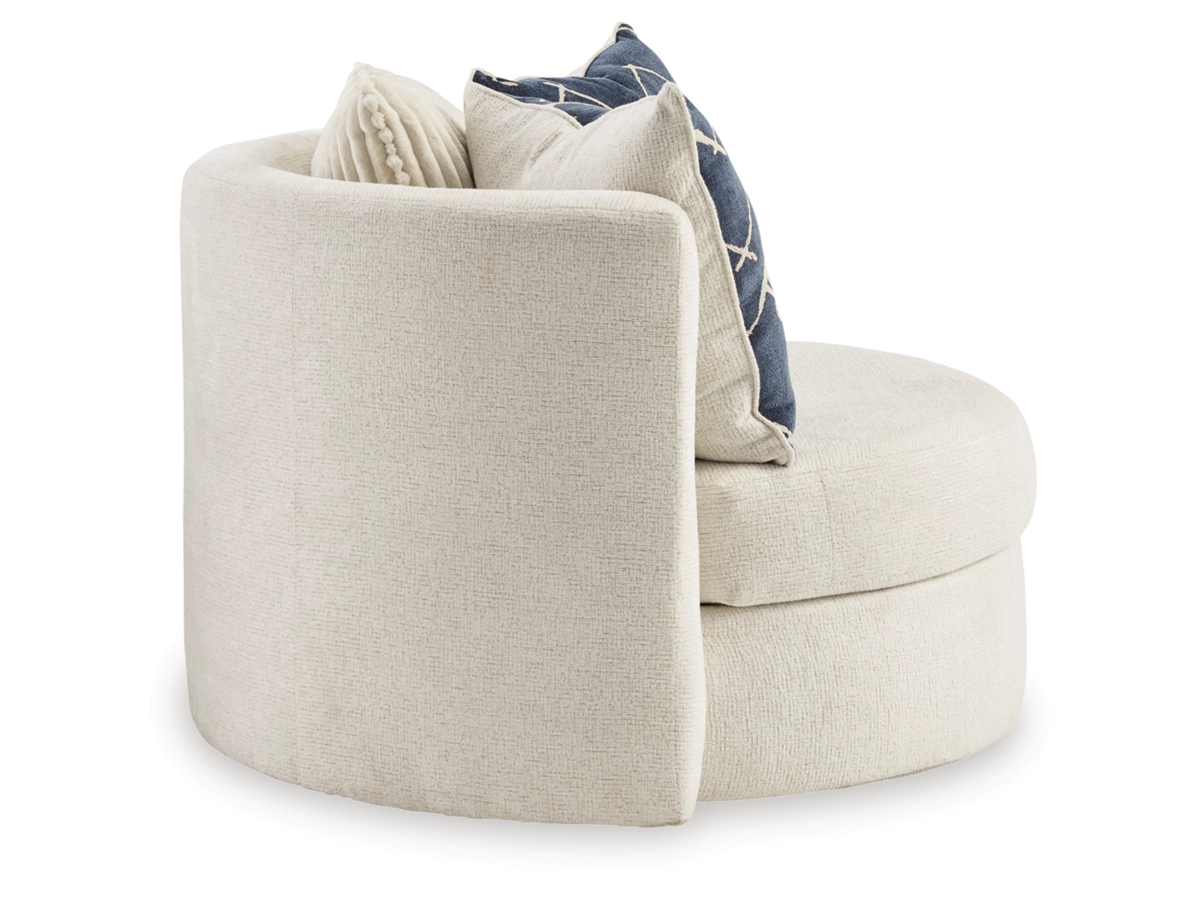 Set Canapele 3+2+1 Padova Fotoliu Rotativ Tapitat Stofa Ivory [5]