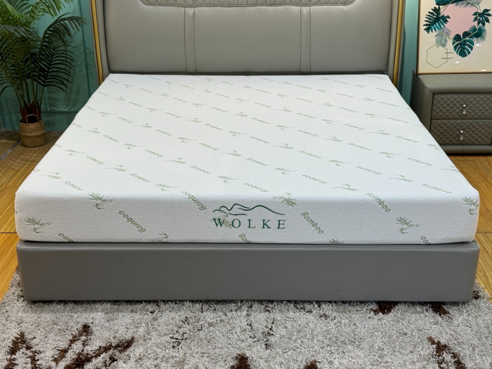 Saltea ortopedica Wolke Memory Bamboo 140x200x20 cm, husa detasabila cu fermoar, 1 cm spuma memory gel, 19 cm spuma poliuretanica de baza, fermitate medie [3]