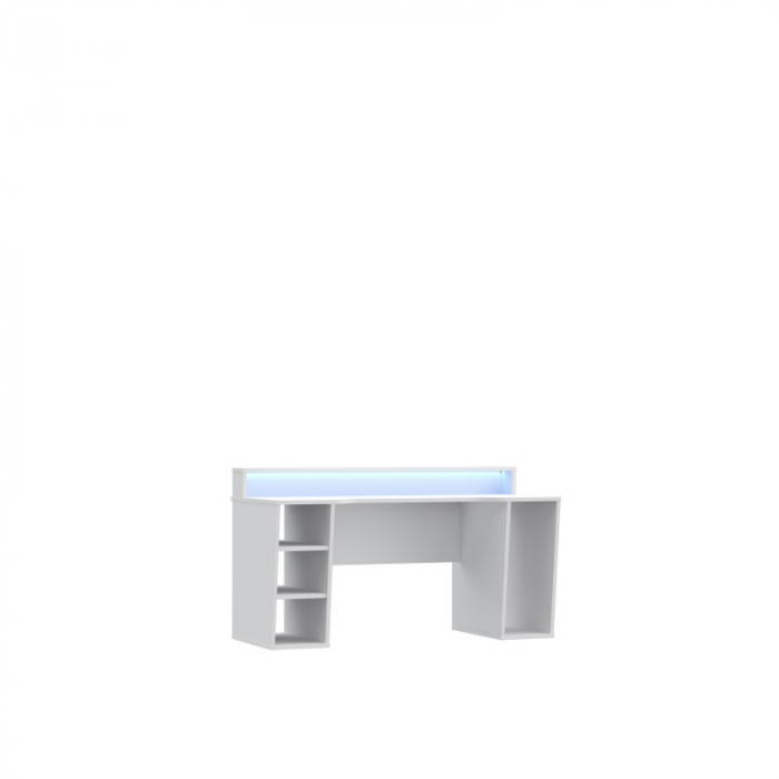 Birou Race led 160x91x72 cm Nuanta Alb [4]