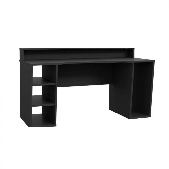 Birou Race Led 160x91x72 cm Nuanta Negru [5]