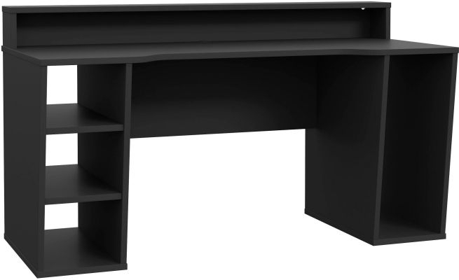Birou Race Led 160x91x72 cm Nuanta Negru [2]