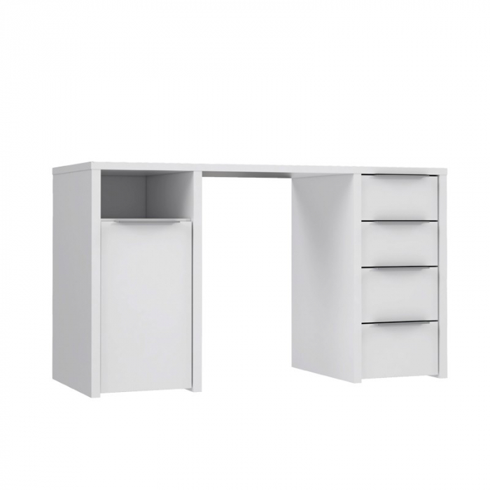Birou safari 125x75x50 cm Nuanta Alb [2]