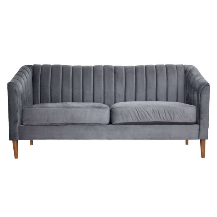 Canapea Belle 208x80x85 cm Material Catifea Roz [2]