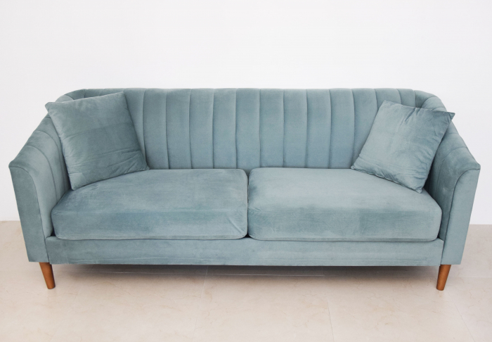 Canapea Belle 208x80x85 cm Material Catifea Turcoaz [6]