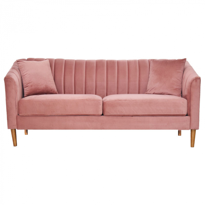 Canapea Belle 208x80x85 cm Material Catifea Turcoaz [2]