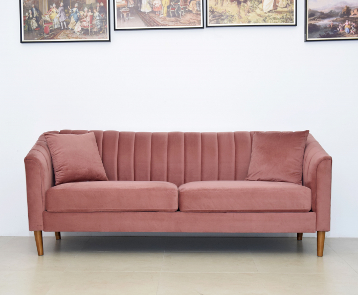 Canapea Belle 208x80x85 cm Material Catifea Turcoaz [3]