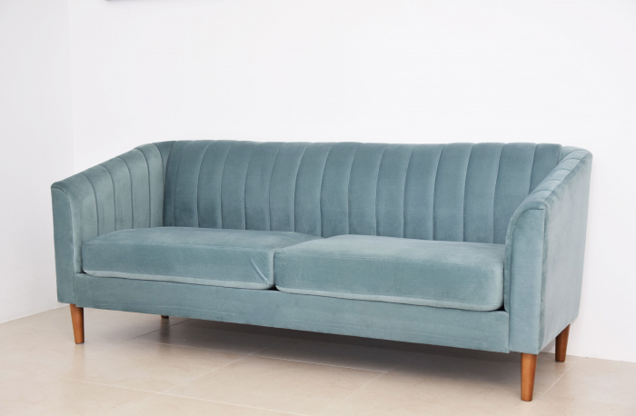 Canapea Belle 208x80x85 cm Material Catifea Turcoaz [4]
