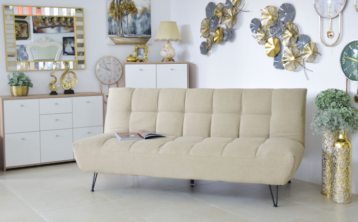 Canapea Bombay 192x97x90 cm Rabatabila Bej [3]