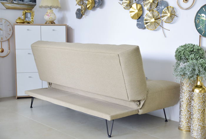 Canapea Bombay 192x97x90 cm Rabatabila Bej [4]