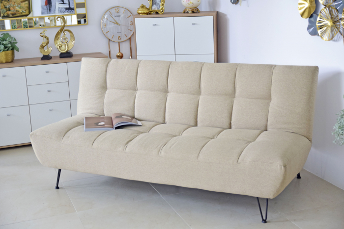 Canapea Bombay 192x97x90 cm Rabatabila Bej [2]