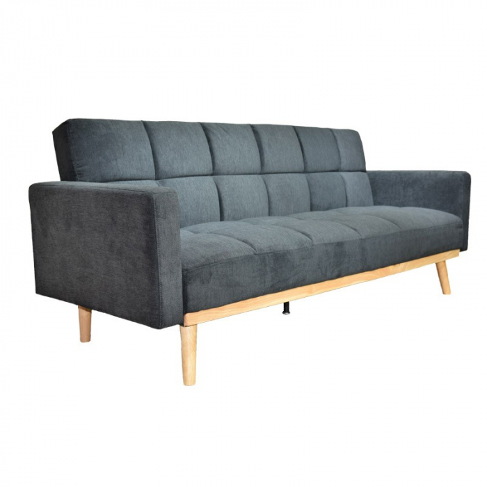 Canapea Dallas 214x84x84 cm Rabatabila Stofa Dark Grey [3]