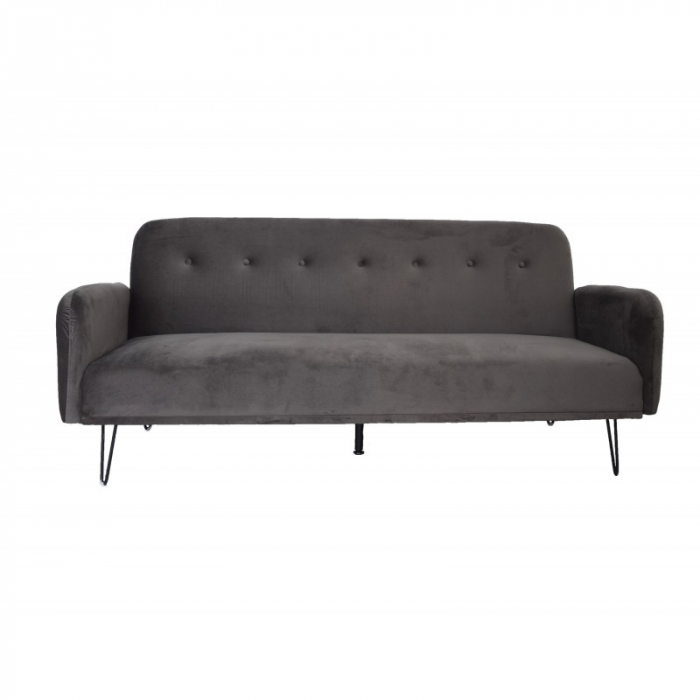 Canapea Every-Day 200x80x76 Rabatabila Catifea Dark Grey [3]