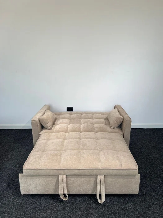Canapea extensibila 2 locuri 140x77x90 cm Tapitata Catifea Verde Model One (cod:25085) [3]