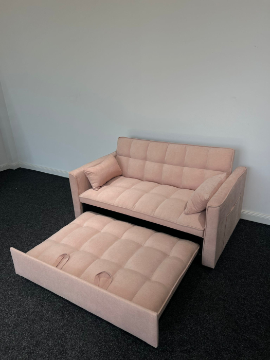 Canapea extensibila 2 locuri 140x77x90 cm Tapitata Catifea Verde Model One (cod:25085) [4]