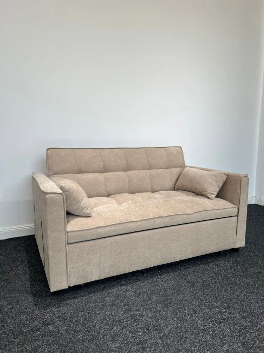 Canapea extensibila 2 locuri 140x77x90 cm Tapitata Catifea Verde Model One (cod:25085) [10]