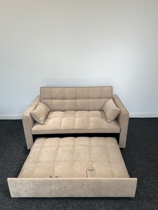 Canapea extensibila 2 locuri 140x77x90 cm Tapitata Catifea Verde Model One (cod:25085) [9]