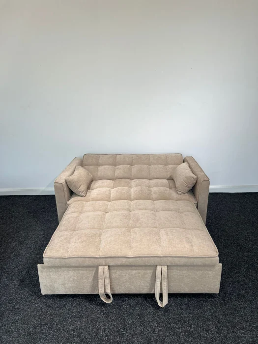 Canapea extensibila 2 locuri 140x77x90 cm Tapitata Catifea Verde Model One (cod:25085) [4]