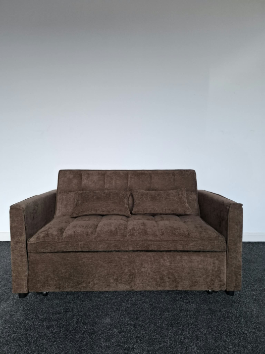 Canapea extensibila 2 locuri 140x77x90 cm Tapitata Stofa Verde Model One (cod AF25085) [8]