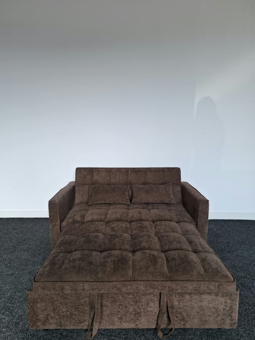 Canapea extensibila 2 locuri 140x77x90 cm Tapitata Stofa Verde Model One (cod AF25085) [5]