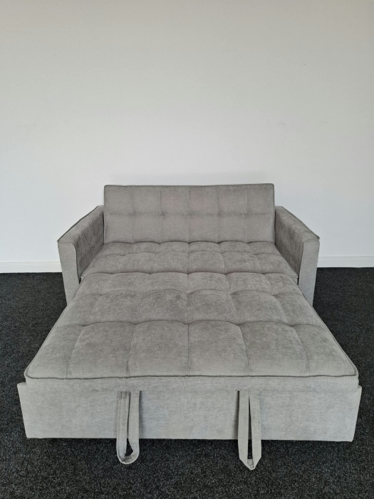 Canapea extensibila 2 locuri 140x77x90 cm Tapitata Stofa Roz Model One [6]