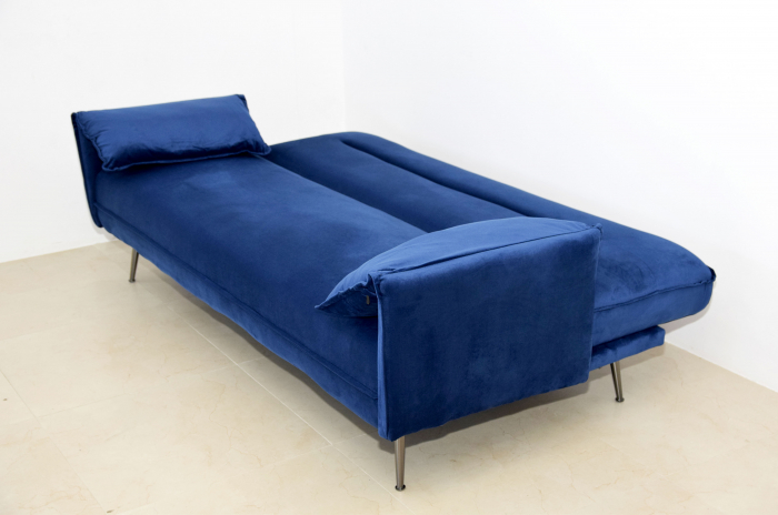 Canapea Fiore 199x95x90 cm Rabatabila Catifea Albastru [4]