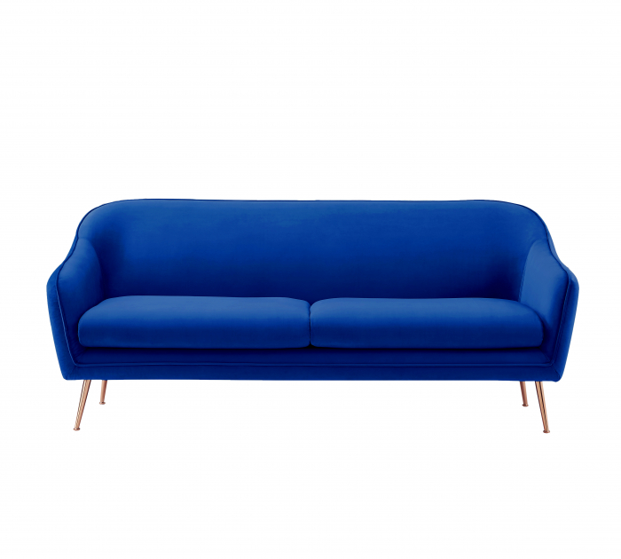 Canapea Prestige 194x83x86 cm Catifea Albastru [3]