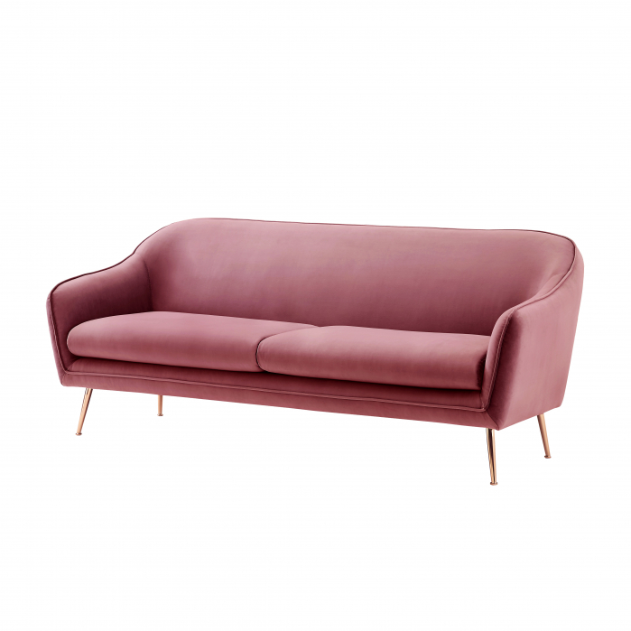 Canapea Prestige 194x83x86 cm Catifea Roz [2]