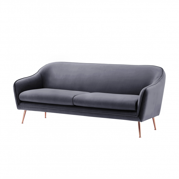 Canapea Prestige 194x83x86 cm Catifea Roz [3]