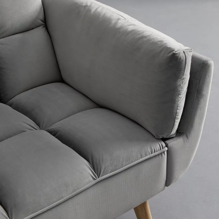 Canapea Rubik 213x77x81 cm Tapiterie Catifea Light Grey [7]