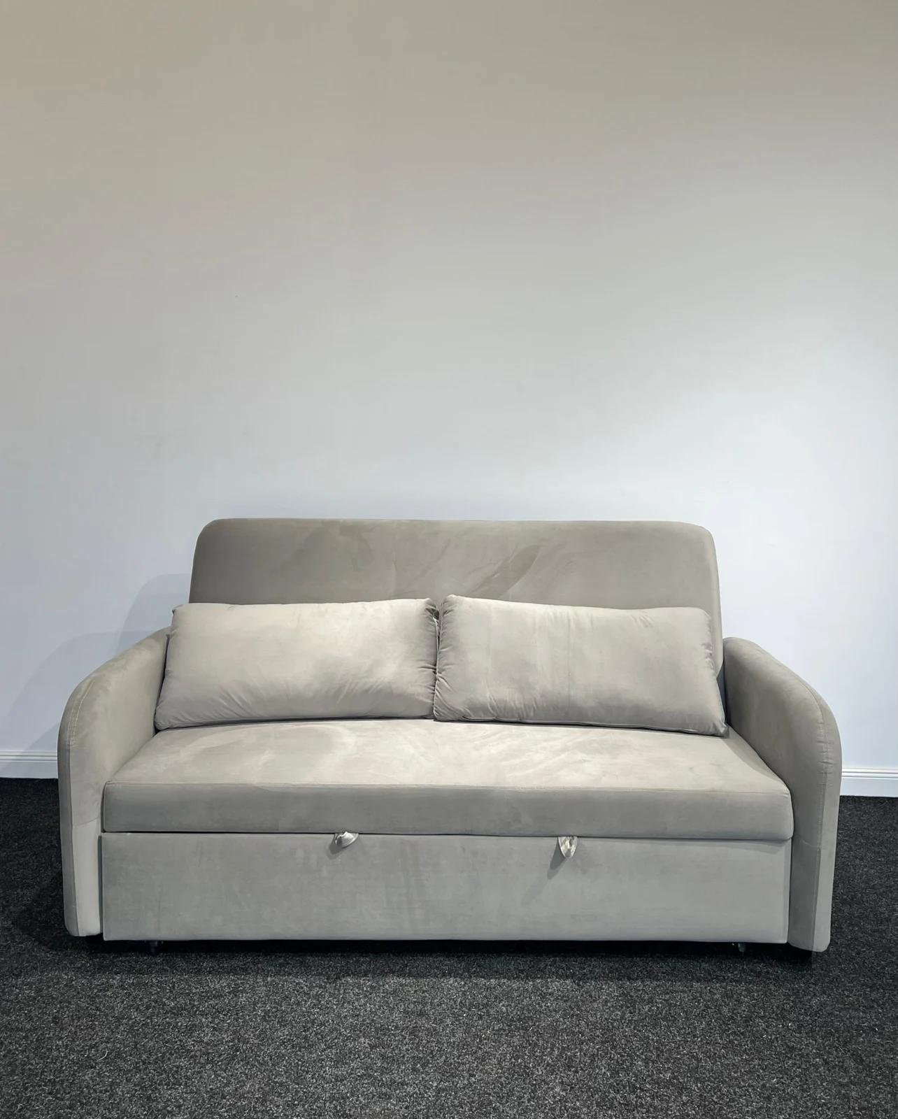 Canapea Sunny Extensibila 170x90x90 cm Tapiterie Catifea Velvet Bej [3]