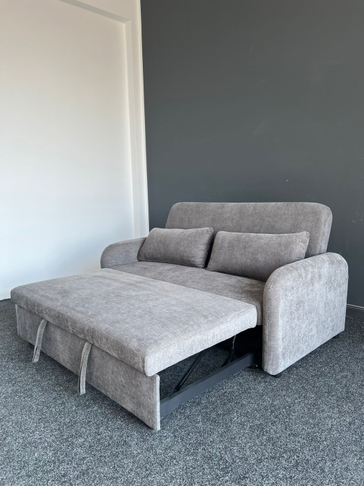 Canapea Sunny 2 Locuri Extensibila 170x90x90 cm Tapiterie Stofa Gri (cod:25092) [6]