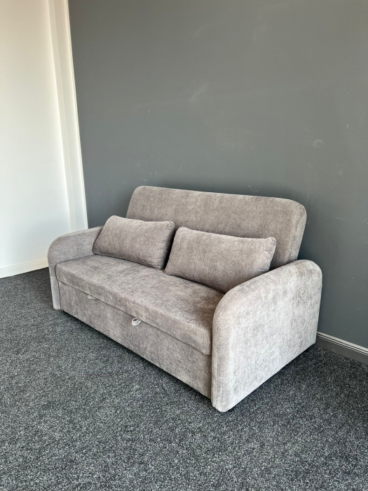 Canapea Sunny 2 Locuri Extensibila 170x90x90 cm Tapiterie Stofa Gri (cod:25092) [5]