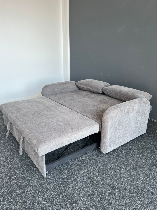 Canapea Sunny 2 Locuri Extensibila 170x90x90 cm Tapiterie Stofa Gri (cod:25092) [8]