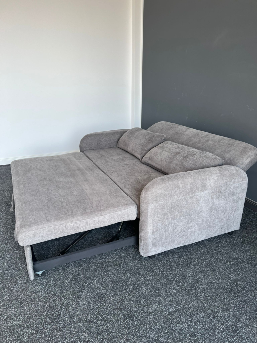 Canapea Sunny 2 Locuri Extensibila 170x90x90 cm Tapiterie Stofa Gri (cod:25092) [7]