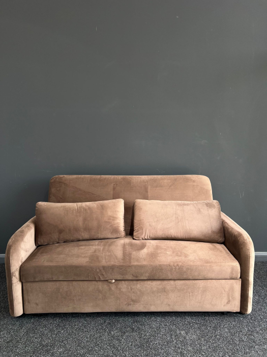 Canapea Sunny Extensibila 170x90x90 cm Tapiterie Catifea Velvet Maro [2]