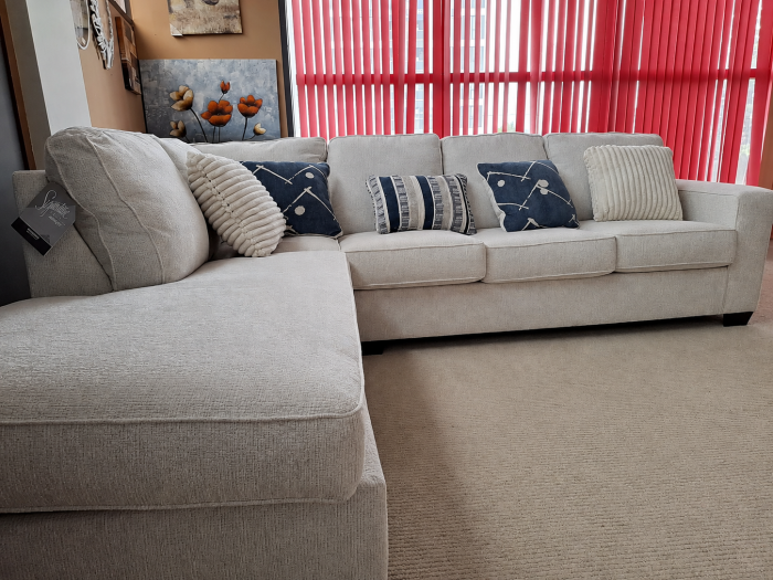 Coltar Alyadria 283x95x230 cm Tapitat Stofa Nuanta Ivory [4]