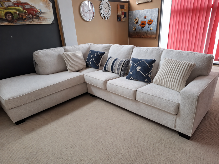 Coltar Alyadria 283x95x230 cm Tapitat Stofa Nuanta Ivory [3]