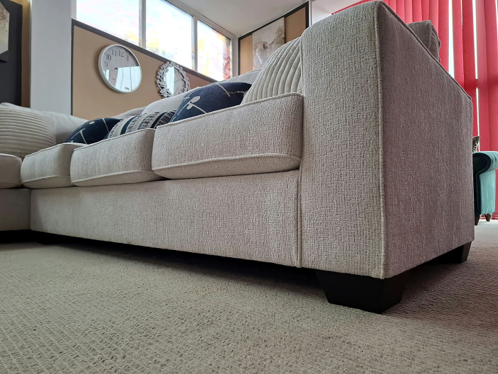 Coltar Alyadria 283x95x230 cm Tapitat Stofa Nuanta Ivory [8]